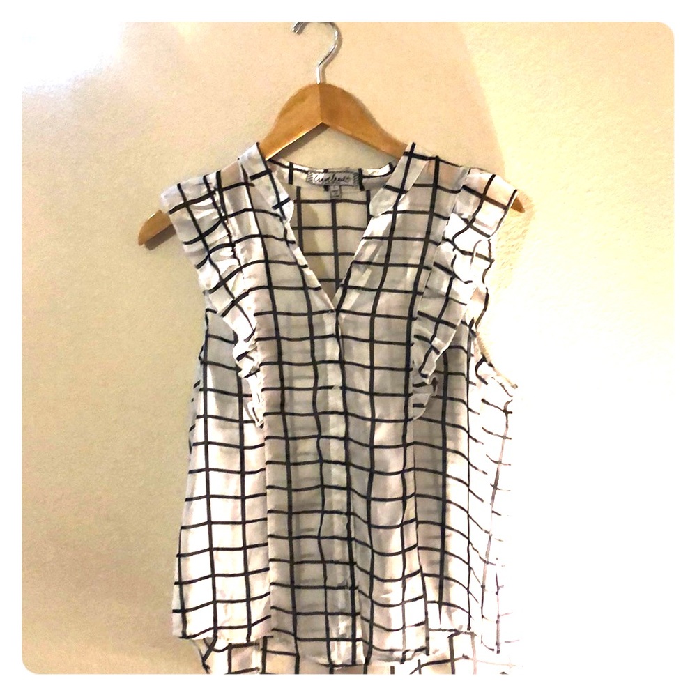 Black and White blouse